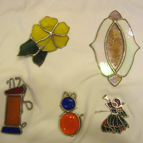 VTG 80'S SUNCATCHERS SET OF 5 - Picture 1 of 6